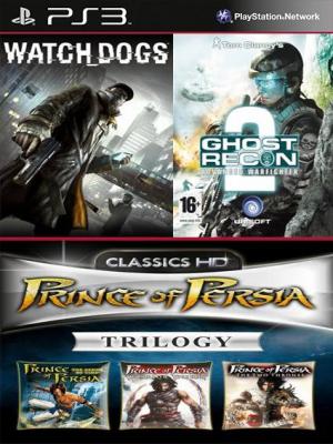 Watch Dogs Mas Tom Clancys G.R.A.W 2 Mas Prince of Persia Trilogy HD PS3