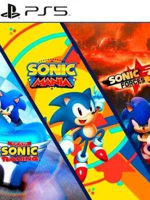 3 JUEGOS EN 1 Team Sonic Racing MAS Sonic Forces MAS Sonic Mania ps5